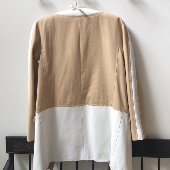 Leifsdottir leather and canvas coat - Picture 5 of 8